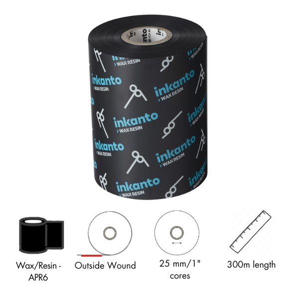 専用出品　Cotton ribbon tank Black ARMOR Inkanto T42392IO 110mm x 300m APR6 wax / resin ribbons from